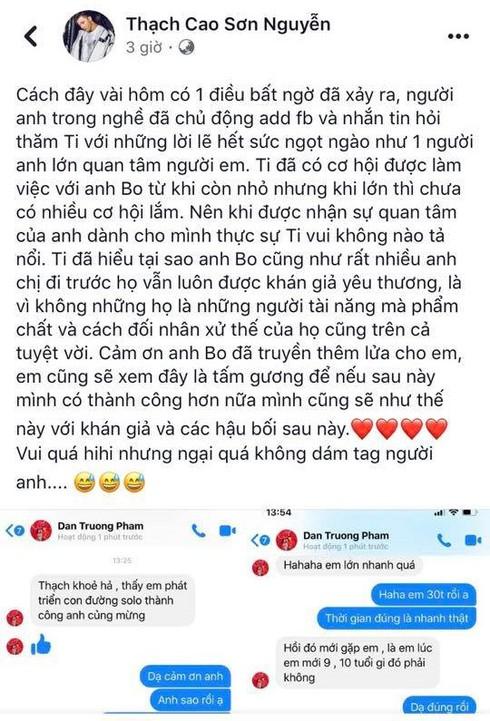 Có duyên từ 20 năm trước, S.T Sơn Thạch sướng rơn khi được Đan Trường chủ động kết bạn hỏi thăm-2