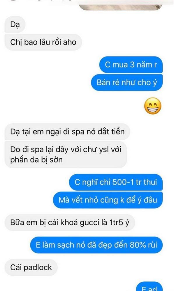 Tình cũ Lê Hiếu bị tố bán túi hiệu sờn cũ giá cao, gọi cả người thân dằn mặt khách-5