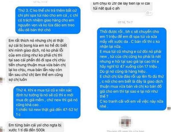 Tình cũ Lê Hiếu bị tố bán túi hiệu sờn cũ giá cao, gọi cả người thân dằn mặt khách-6