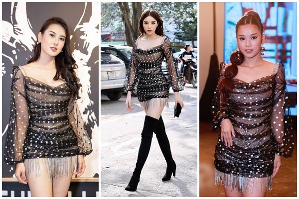 Thân mấy thì thân, Hà Lade vẫn kém sang hơn hẳn Kỳ Duyên khi cùng mặc váy xuyên thấu vì miếng dán ngực lù lù-10