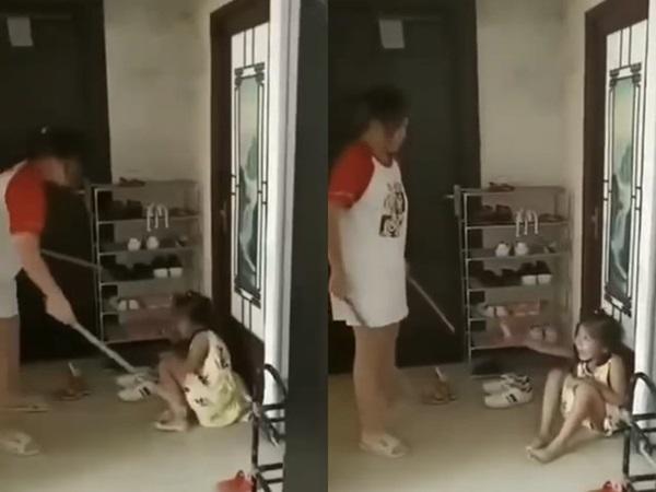 Phẫn nộ người mẹ dùng gậy đánh con như động vật, bố thản nhiên ngồi nói: Đánh nữa đi-2