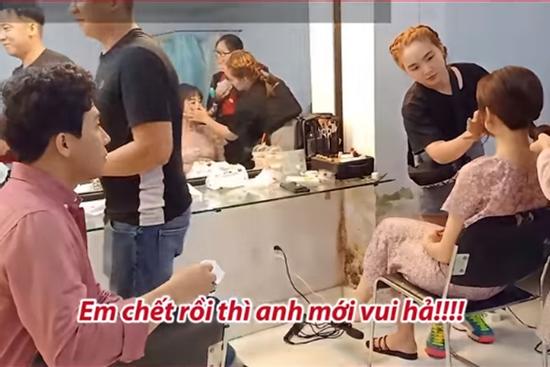 Hari Won bắt Trấn Thành lau sạch nước hoa trên người vì quá nồng: 'Em chết rồi anh mới vui hả?'