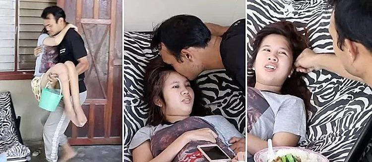 Gặp nhau đúng 1 lần, chàng trai nhận tin sốc từ đó 3 năm giặt đồ, tắm cho người yêu-1