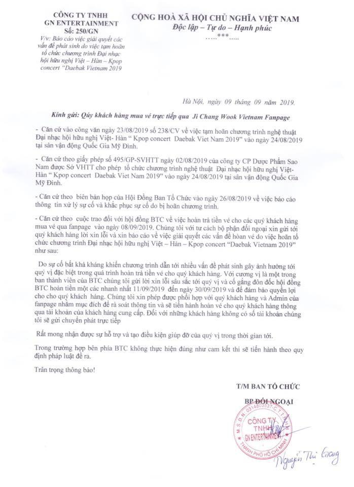 BTC show Hàn - Việt có Ji Chang Wook bị nghi lừa đảo khi tuyên bố hủy diễn mà vẫn om tiền vé, và giờ là mất liên lạc luôn-4