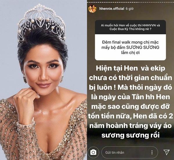 Không muốn lên đồ lồng lộn trong giây phút final walk, HHen Niê ghi điểm vì quá tâm lý với người kế nhiệm-1
