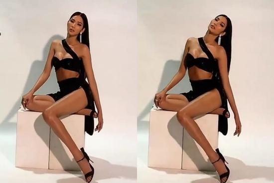 Hoàng Thùy khoe vòng 1 nóng bỏng như 'bom tấn' khiến fan choáng ngợp