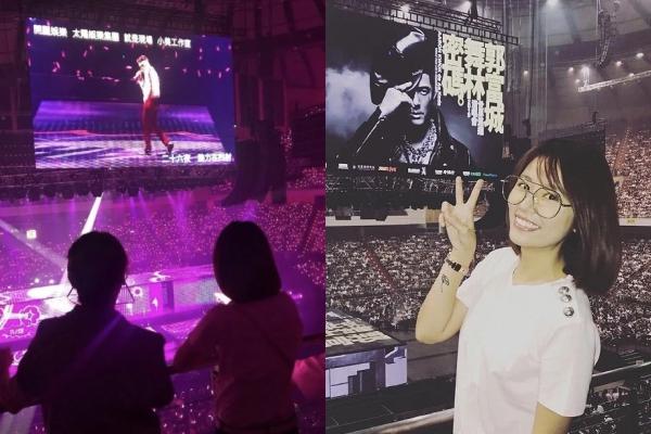 Con gái 2 tuổi của Quách Phú Thành nhún nhảy khi xem cha biểu diễn-3