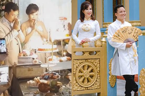 Hé lộ hình ảnh cô dâu 62 ở Cao Bằng trong bữa tiệc rình rang kỉ niệm 1 năm ngày cưới chồng 27 tuổi