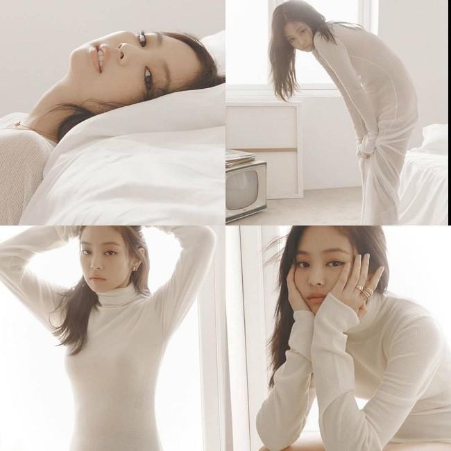 Jennie Black Pink mong manh đượm buồn trong cây Chanel trên tạp chí danh tiếng-6