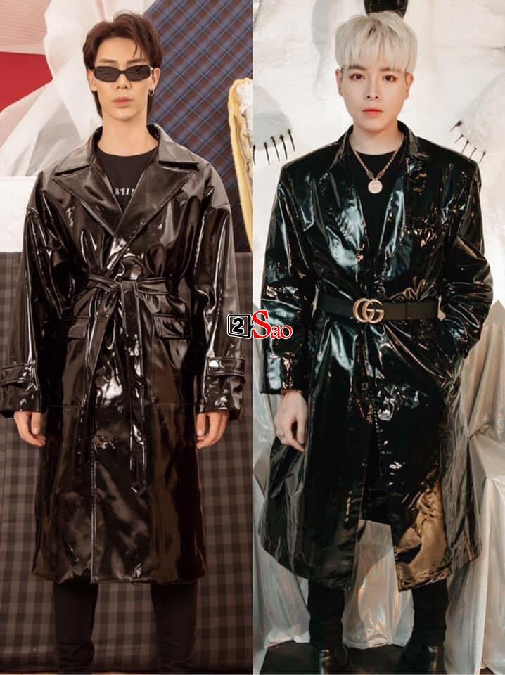 Đến ngay cả những item "khó nhằn" như măng tô da bóng...