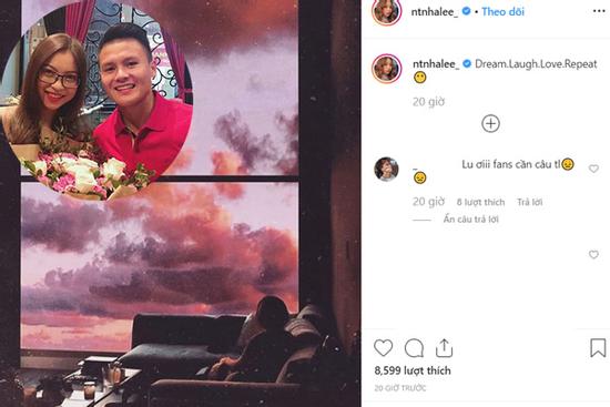 Nhật Lê đăng caption đòi 'yêu lại từ đầu', fans réo gọi Quang Hải phải chịu trách nhiệm
