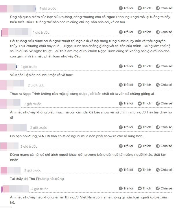 Vũ Thu Phương xấu hổ vì Ngọc Trinh, công chúng ủng hộ siêu mẫu trong khi nữ hoàng nội y ẩn ý đừng dựa hơi em-6