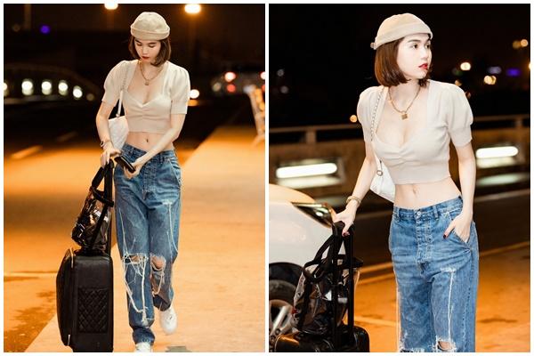 Đẳng cấp khoe thân kiểu mới của Ngọc Trinh: Mặc nội y đi shopping tiền tỷ giữa phố Tây-10