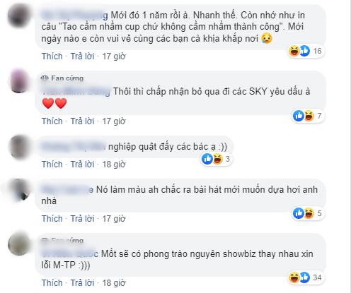 Lại thêm một nam ca sĩ ăn năn hối lỗi, tự nhận nông cạn, sai lầm vì trót đá đểu Sơn Tùng M-TP-6