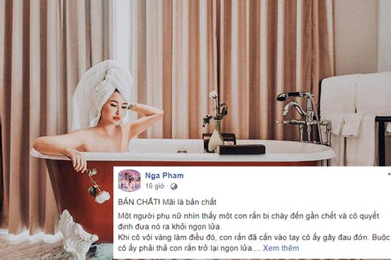 Giữa scandal bị tố 'chôm' ảnh, vợ hai Minh Nhựa ẩn ý chuyện bản chất con người khó thay đổi