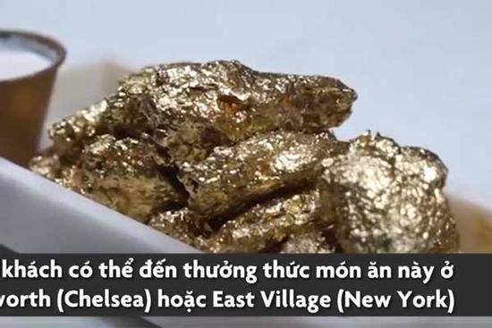Cánh gà dát vàng 24k, món ăn chỉ dành cho giới siêu giàu