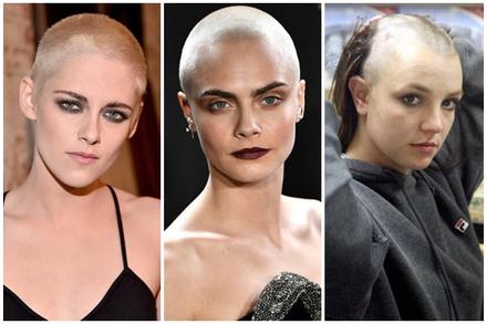 Khi các mỹ nhân Hollywood cắt phăng mái tóc dài chuyển qua mốt đầu trọc