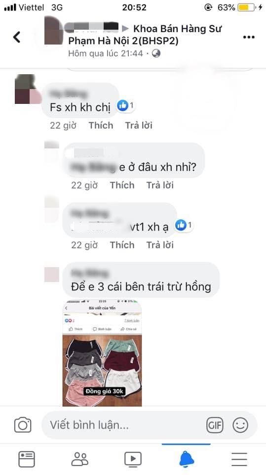 Thấy thanh lý, cô gái mua hàng online nhận ngay chiếc quần đùi vừa rách lại còn dính máu-1