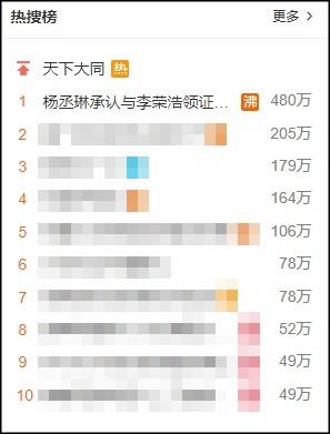 Giáo chủ khả ái Dương Thừa Lâm thông báo kết hôn, lập tức tên vọt lên top 1 tìm kiếm Weibo-3