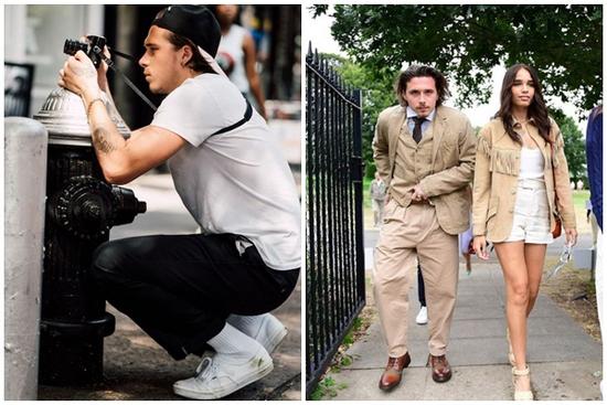 Mang tiếng là con của biểu tượng thời trang thế giới nhưng nhiều lần Brooklyn Beckham bị soi ăn mặc rách rưới