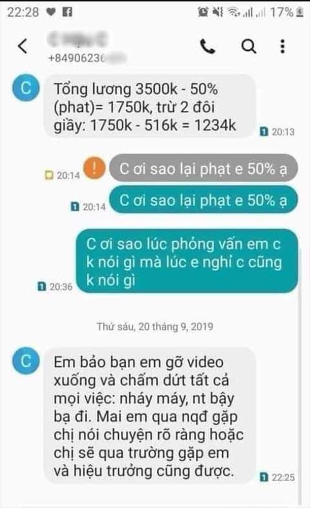 Đến lấy tiền lương làm thêm, nữ sinh bị chủ shop giày đánh tát và mắng chửi: Tao gọi một phát giang hồ đập mày chết luôn-2