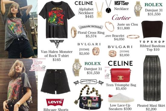 Lisa trông giản dị nhưng toàn đeo nhẫn, đồng hồ giá chục nghìn đô