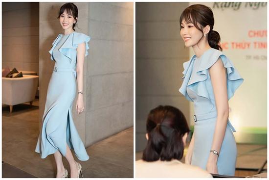 Hoa hậu Đặng Thu Thảo gây ngỡ ngàng với vóc dáng gầy mảnh như sương mai