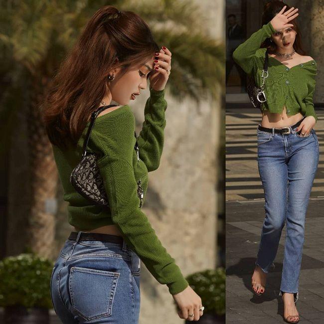 Ngọc Trinh bắt chước Kendall Jenner, Bella Hadid lăng xê kiểu túi vintage kẹp nách-8