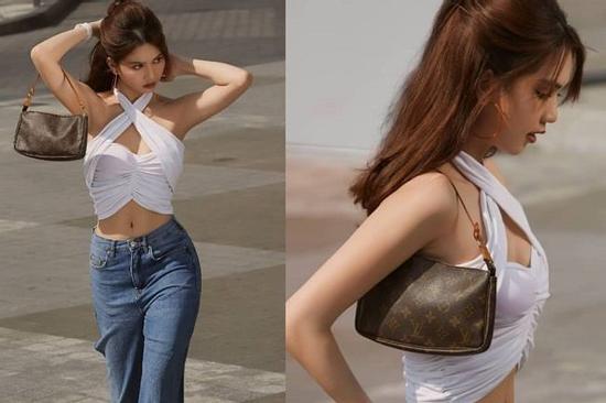 Ngọc Trinh bắt chước Kendall Jenner, Bella Hadid lăng xê kiểu túi vintage kẹp nách