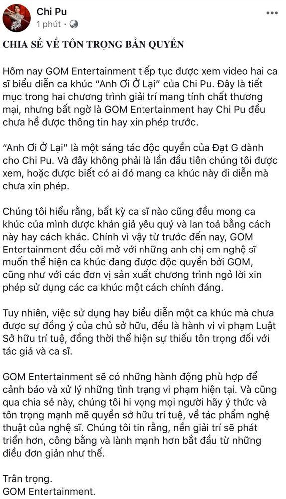 Biến căng đầu tuần: Chi Pu dằn mặt nhiều cái tên nổi tiếng khi hit Anh Ơi Ở Lại bị hồn nhiên xài chùa cho mục đích kiếm cơm-1