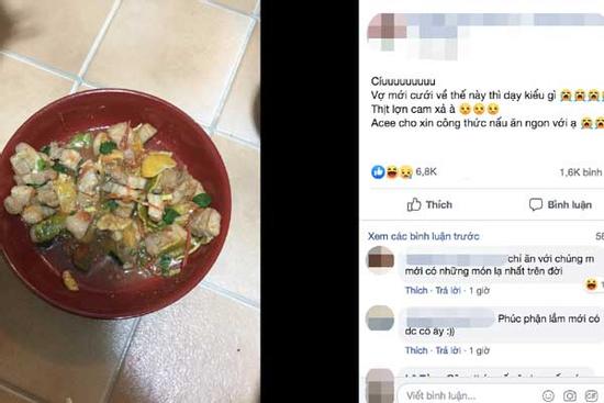 Món ăn của cô vợ mới cưới làm anh chồng hết hồn còn dân mạng thì đua nhau đặt tên hộ
