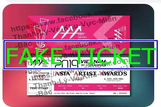 Trước tình trạng vé giả, BTC Asian Artist Awards 2019 chính thức đưa ra biện pháp xử lý cực gắt