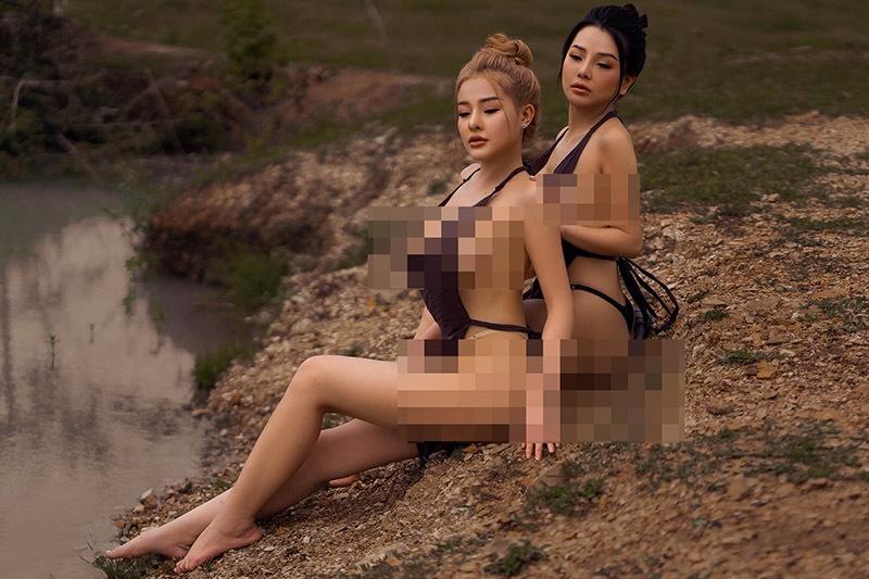 Khoe thân sương sương chưa đã, Ngân 98 cởi luôn 100% ai dè để lộ vòng 3 xập xệ-9