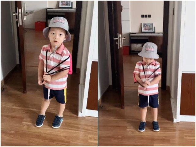 Khoe clip con trai siêu đáng yêu khi đến trường, hotmom Ly Kute bị soi ra điểm bất thường-2