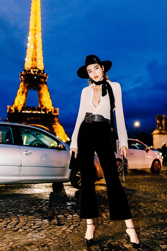 Kỳ Duyên diện hàng hiệu 100 triệu còn thả cúc áo xuống tận rốn tại Paris Fashion Week-8