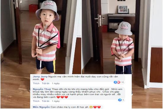Khoe clip con trai siêu đáng yêu khi đến trường, hotmom Ly Kute bị soi ra điểm 'bất thường'