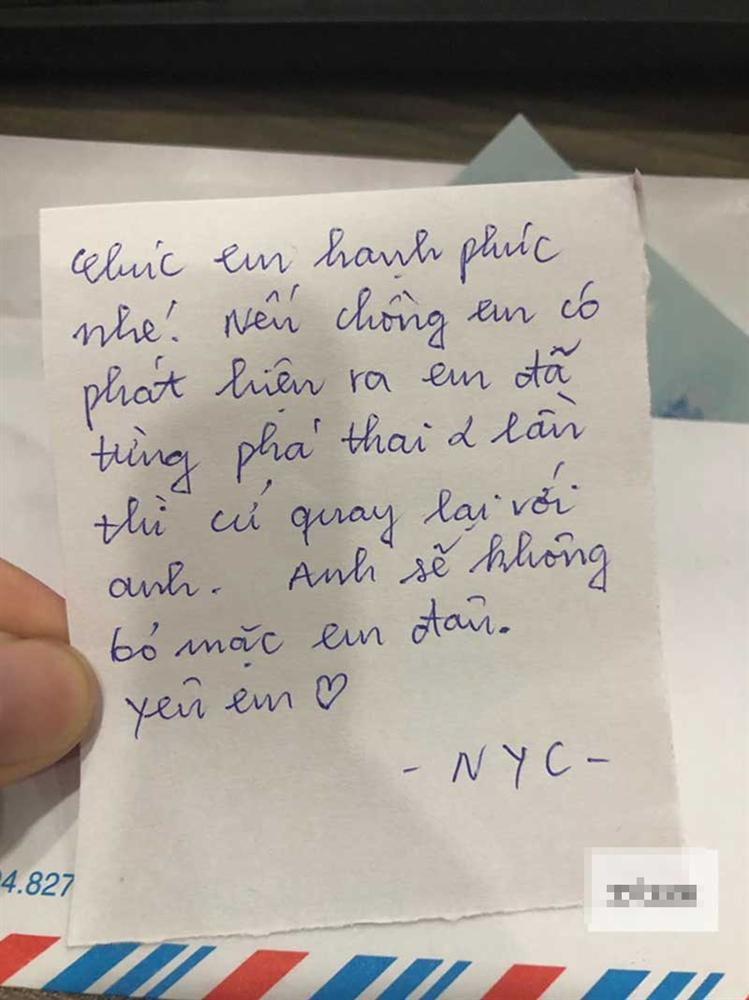 Người yêu cũ mừng cưới 20k kèm bức thư mật làm cô dâu bị đuổi ra khỏi nhà ngay đêm tân hôn-3