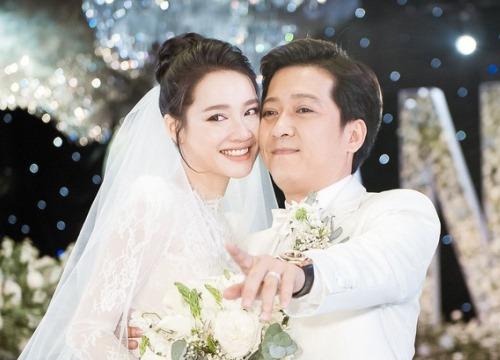 Mặc váy cưới lộng lẫy, Nhã Phương nói về 1 năm vui và hạnh phúc sau khi lấy Trường Giang-1