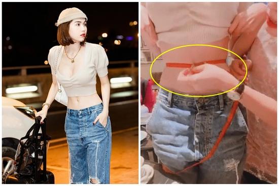 Công khai đo vòng eo 55,5 cm, ai ngờ Ngọc Trinh bị dân mạng bóc mẽ 'hóp bụng tí tắc thở'