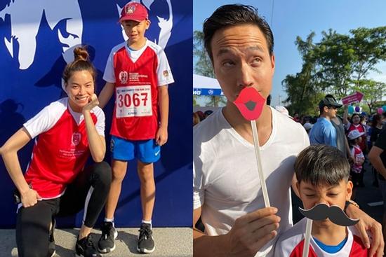 Kim Lý và Subeo quấn quít vui chơi chẳng khác nào bố con