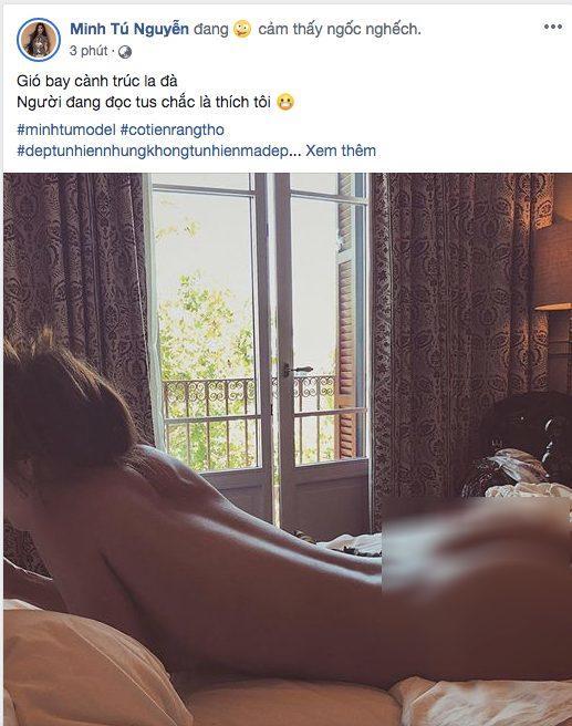 Minh Tú khoe body hoàn hảo với nội y, viết caption lầy lội nhưng bị nhận xét thiếu tinh tế-5