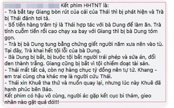 Lộ kết phim Hoa hồng trên ngực trái: Trà nhận án tù chung thân, Thái tự tử-1