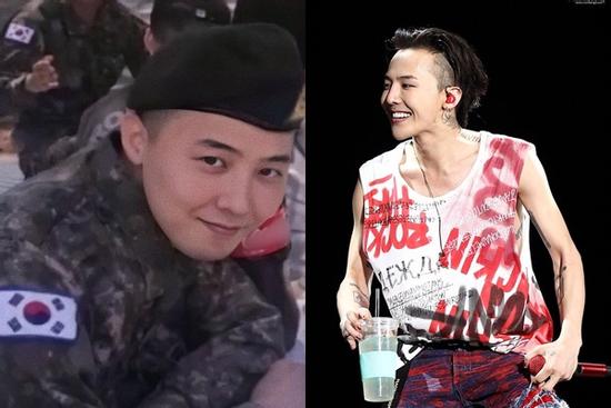 G-Dragon tăng cân, có ngấn cằm trước ngày xuất ngũ