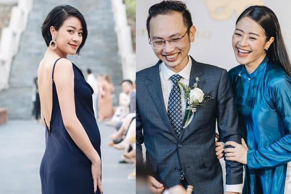 Thả nhẹ ảnh mặt mộc ở tháng thứ 7 thai kỳ, MC Phí Linh gây bất ngờ về nhan sắc-5