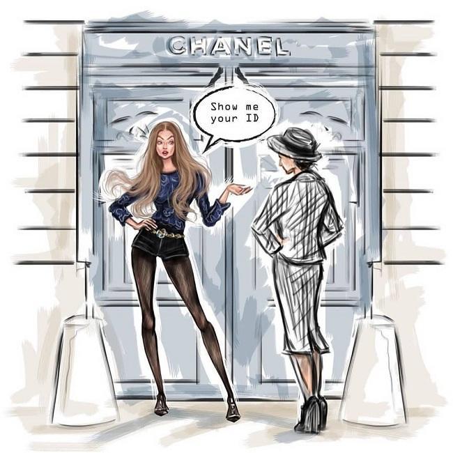 Gigi Hadid đuổi cổ nữ diễn viên hài Pháp khỏi sàn diễn Chanel vì hành động kém sang-7