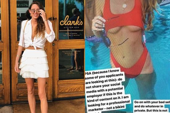 Cô gái bị nhà tuyển dụng chế nhạo chỉ vì đăng ảnh mặc bikini lên mạng