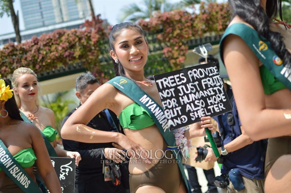 Dàn thí sinh Hoa hậu Trái đất 2019 lộ mặt xấu, ngực lép, eo bánh mì-11