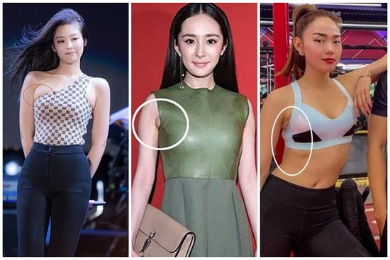 Đâu chỉ Dương Mịch, Jennie BlackPink... loạt sao Việt cũng thường xuyên mất điểm vì lằn mỡ nách