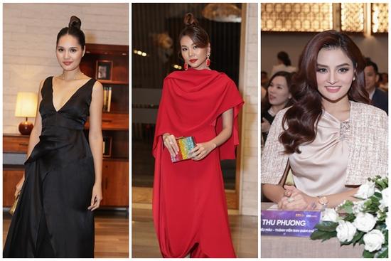 Hương Giang - Thanh Hằng - Vũ Thu Phương xúng xính váy áo, khoe sắc bất phân thắng bại tại sự kiện
