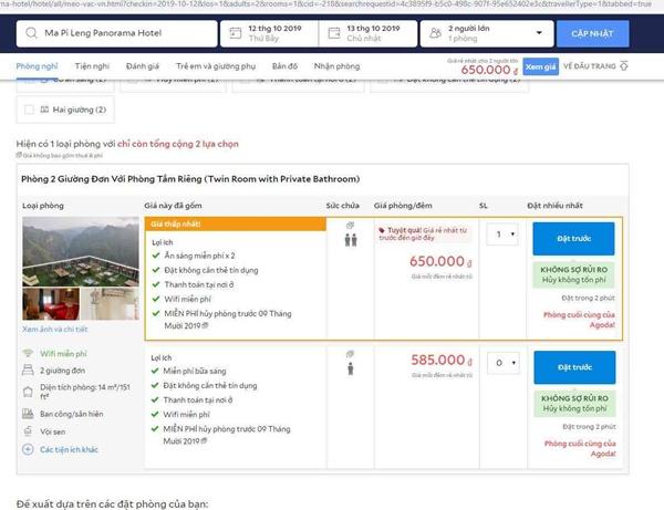 Dân mạng tẩy chay, điểm đánh giá của khách sạn Panorama Mã Pì Lèng thê thảm-2